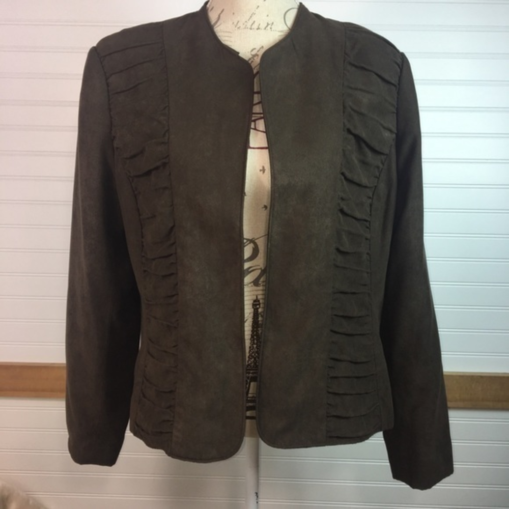 Dress barn‎ Vegan Faux Suede Blazer